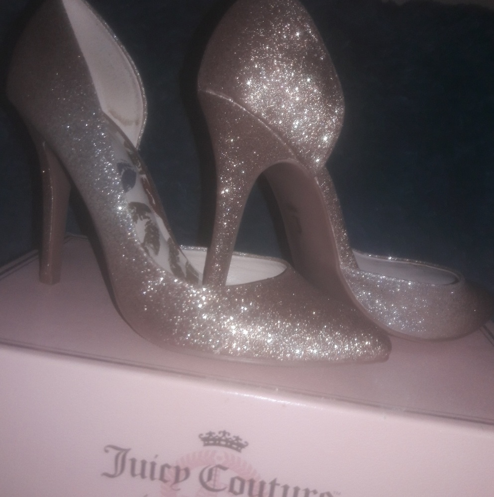 Juicy Couture glitter heels